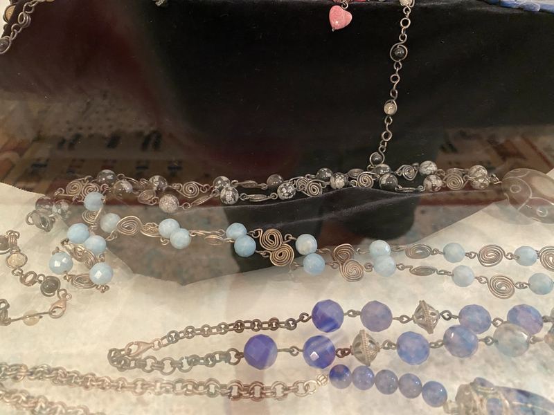 Aquamarine Bead Necklaces