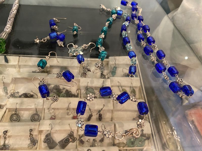 Blue Glass Bead Set