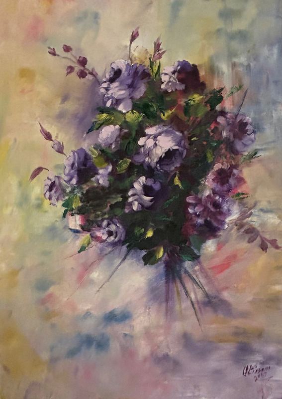 Bouquet of Lilac Roses