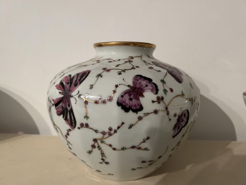 Butterfly and Blossom Vase