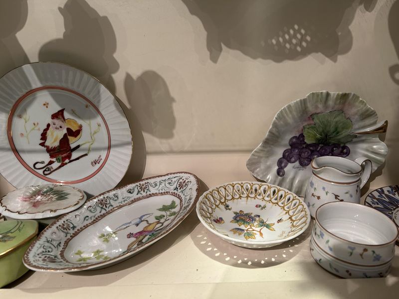 Cabinet Shelf with Dishes