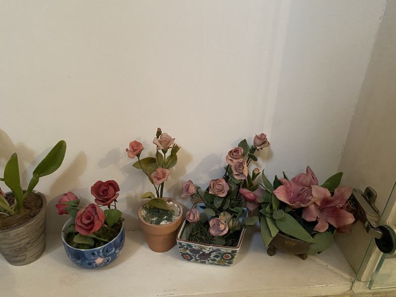 Clay Roses in Bowls