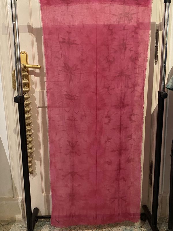 Deep Rose Silk Scarf