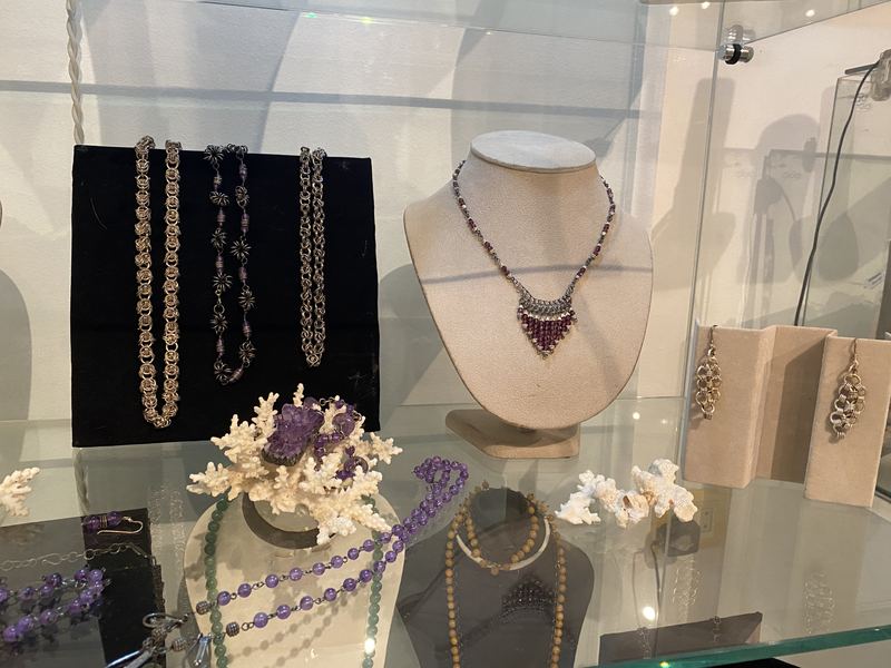 Garnet and Amethyst Necklaces