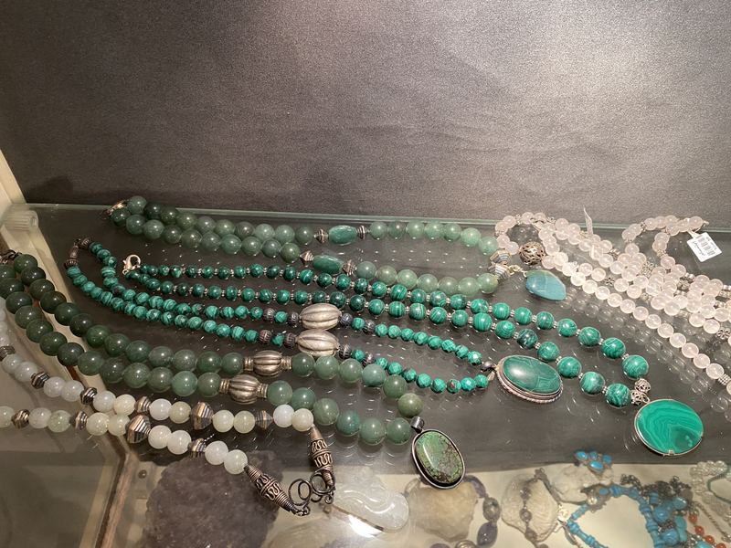 Green Stone Necklace Collection
