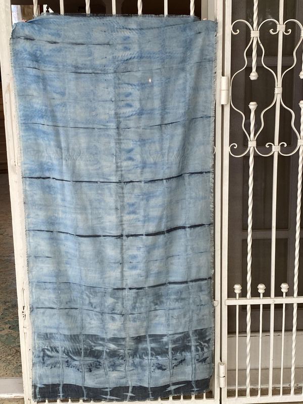 Indigo Shibori Panel