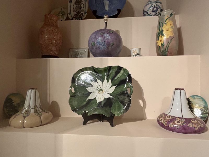 Lamp Bases and Leaf Dish