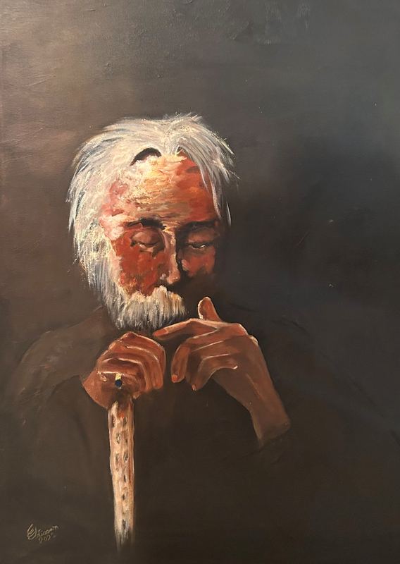 Old Man with a Cane
