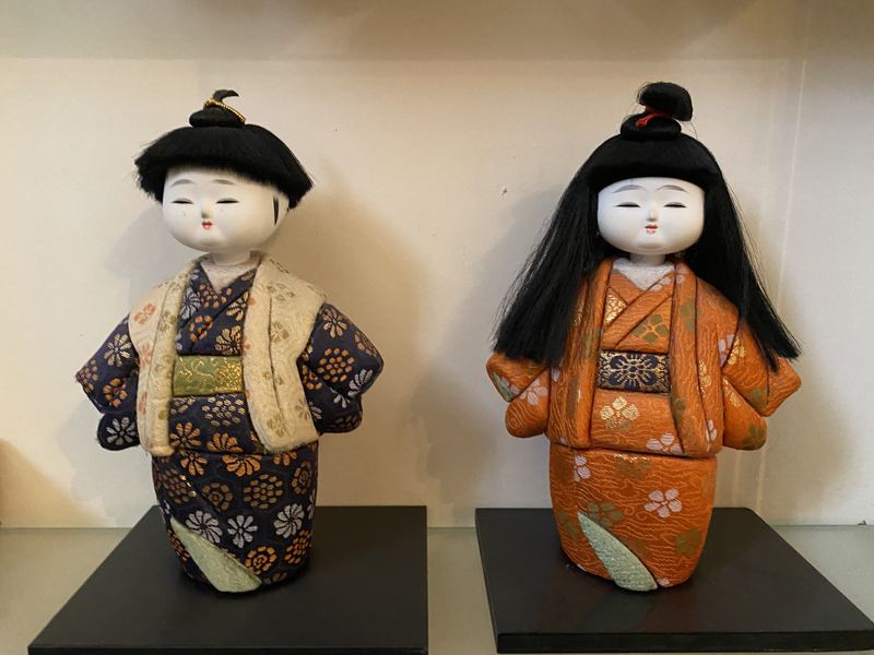Pair of Kimono Children