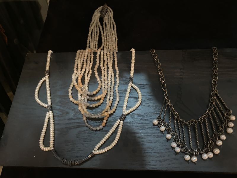 Pearl and Agate Necklaces