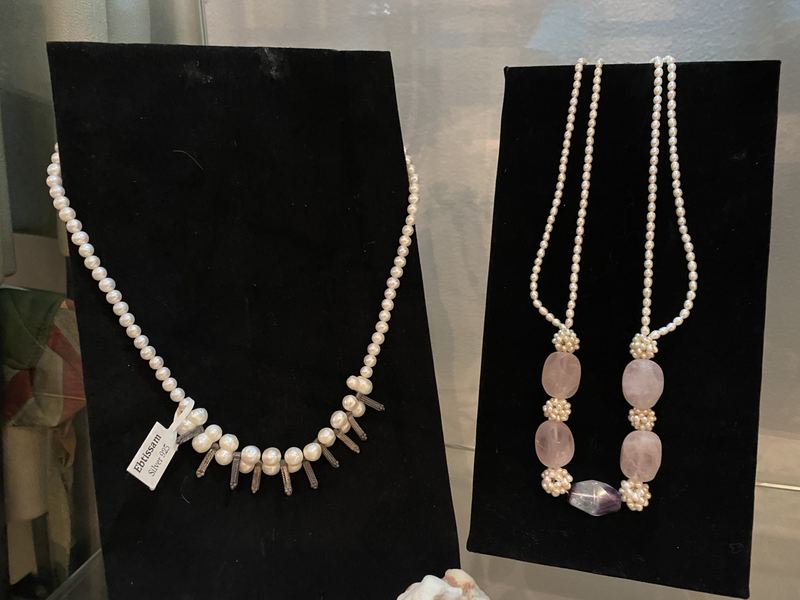 Pearl and Rose Quartz Necklaces