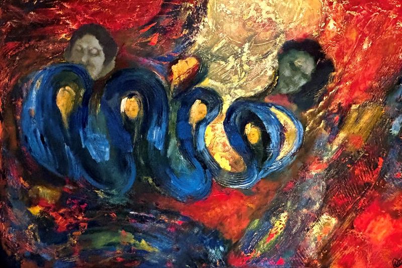 Procession in Blue