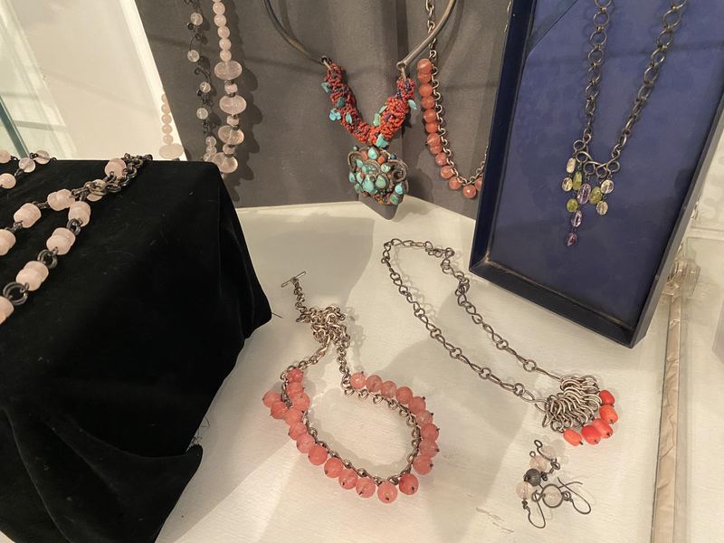 Rose Quartz and Coral Necklaces