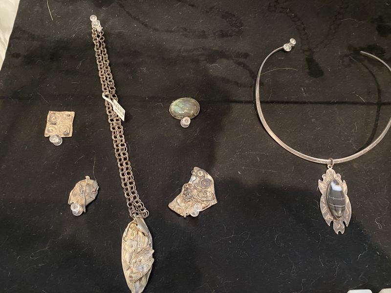 Silver Brooches and Torque