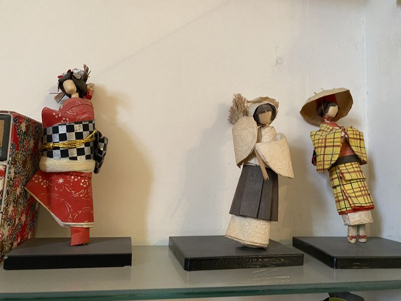 Three Washi Paper Dolls