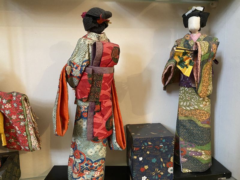 Two Standing Kimono Figures