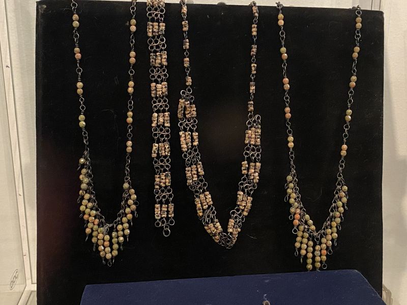 Unakite and Silver Necklaces