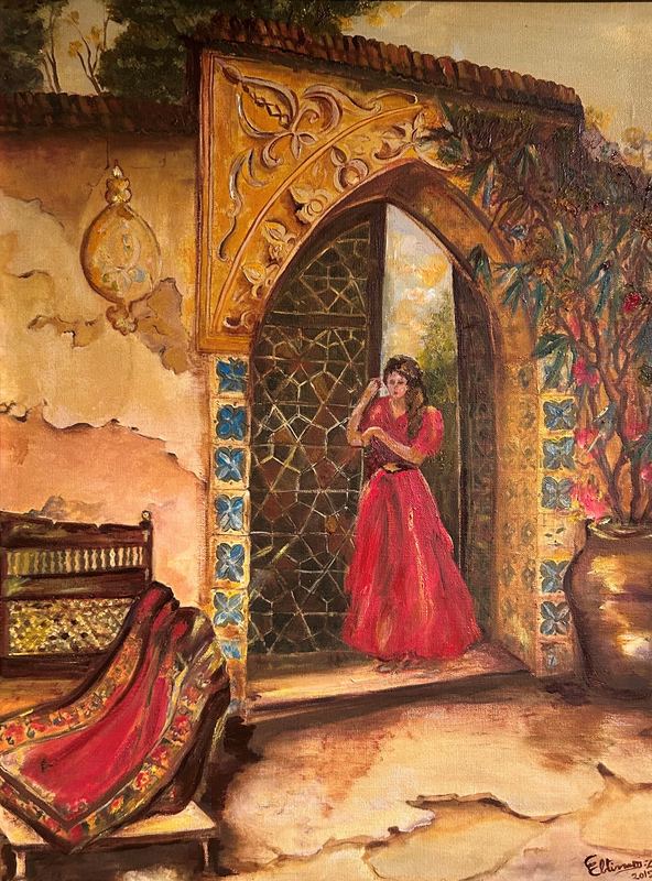 Woman at the Tiled Doorway