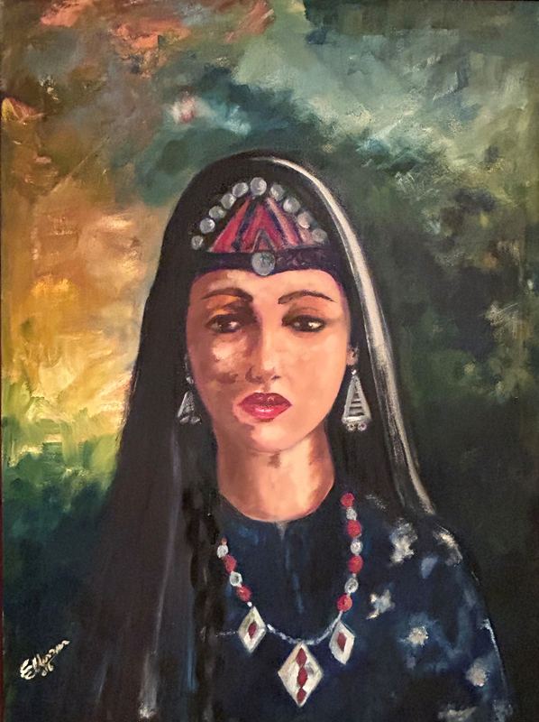 Woman in Bedouin Headdress